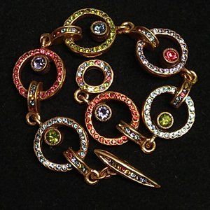 Patricia Locke  BRACELET Locomotion GOLD Plate